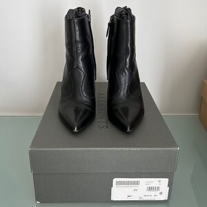Allsaints Black Bootie Size 6.5 or Euro size 37